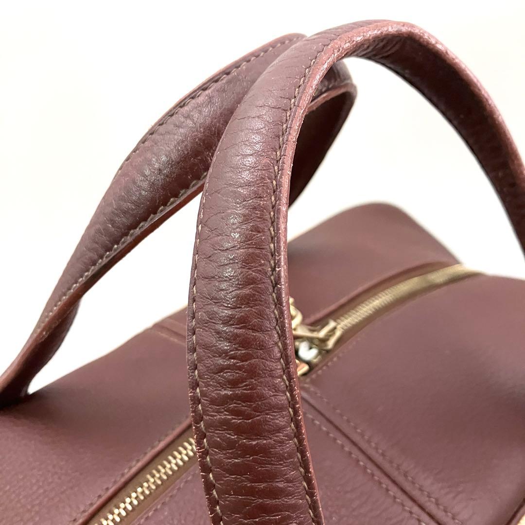 エルメス 3253 ヴィクトリア 43 ボストンバッグ トワルアッシュトリヨン