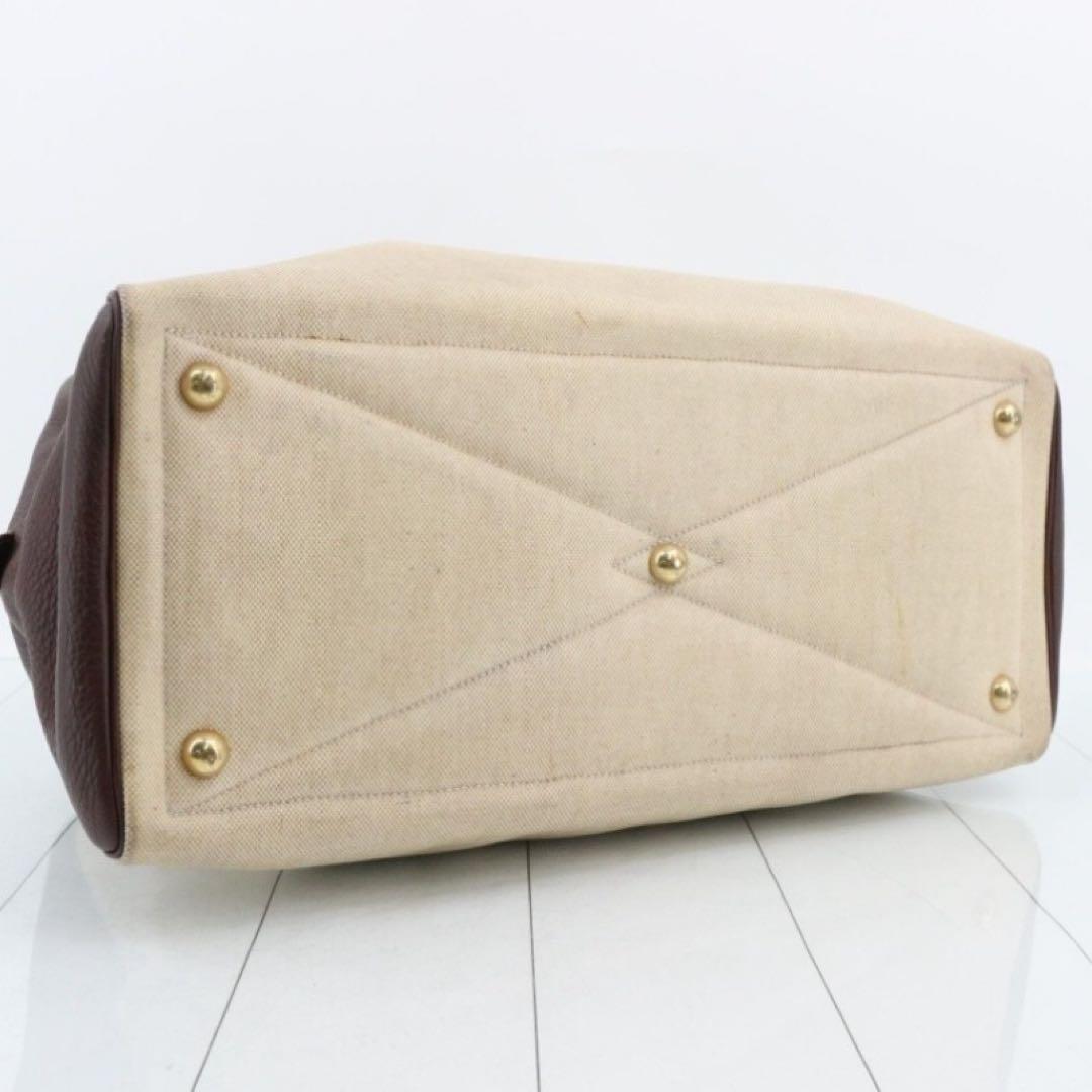 エルメス 3253 ヴィクトリア 43 ボストンバッグ トワルアッシュトリヨン