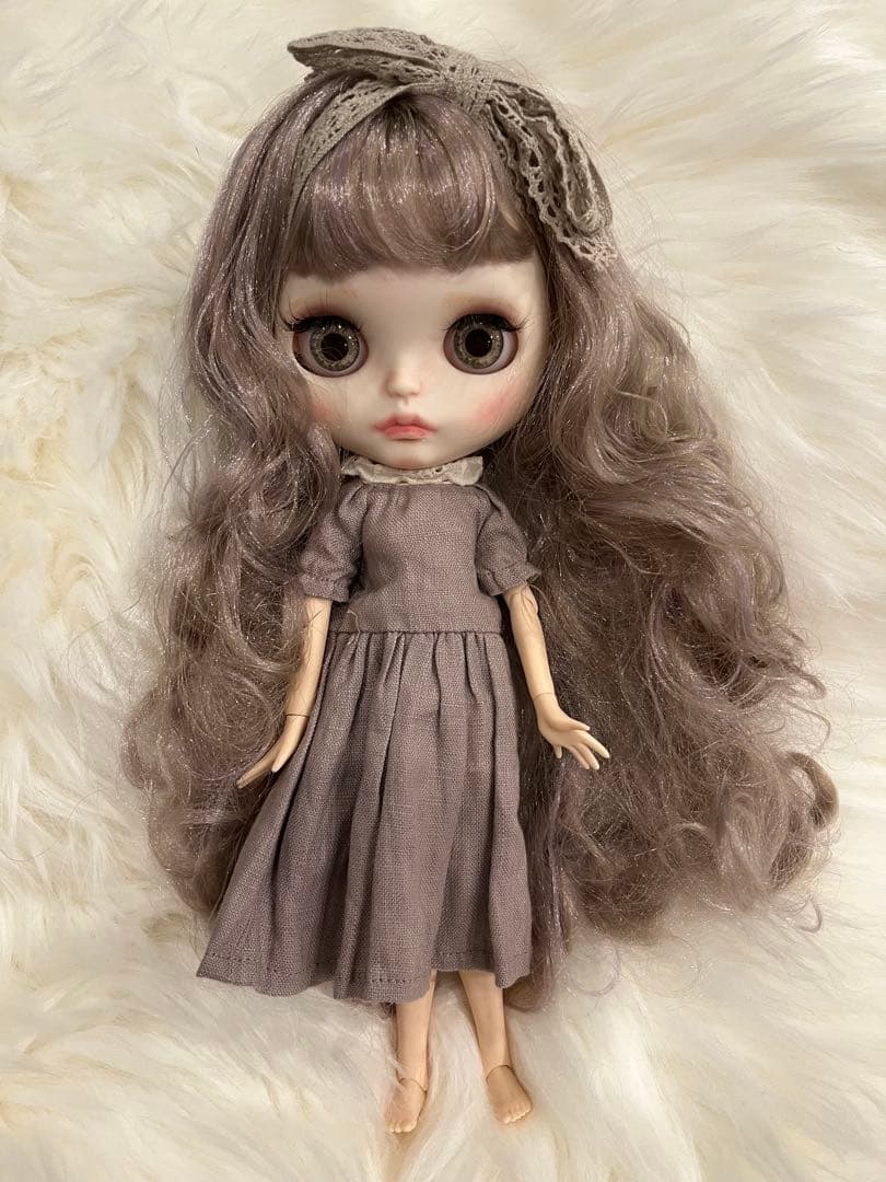 アイシードール　アウトフィット付き　ミックスパープルロング