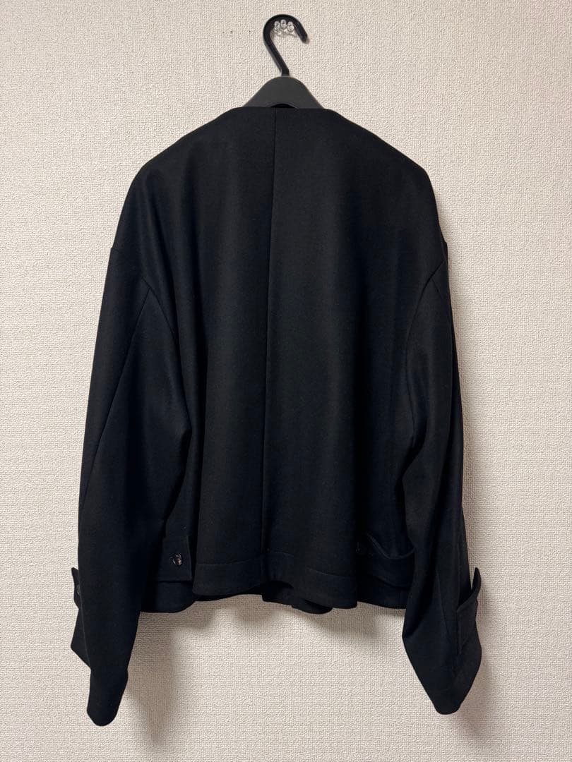 stein ノーカラージャケット S ブラック