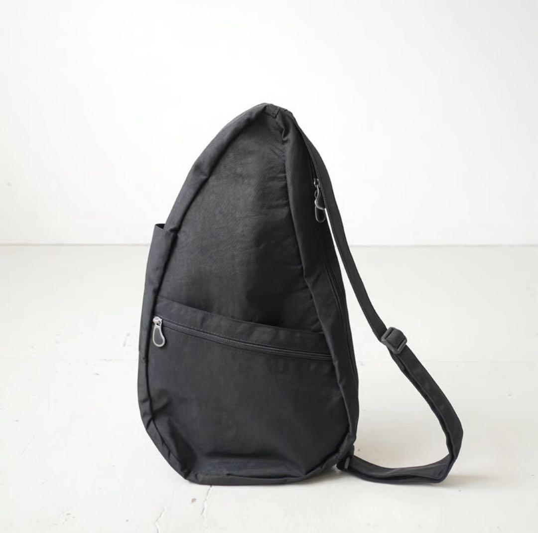 【ちっち様】テクスチャードナイロン Sサイズ ブラック　ヘルシーバックバッグ