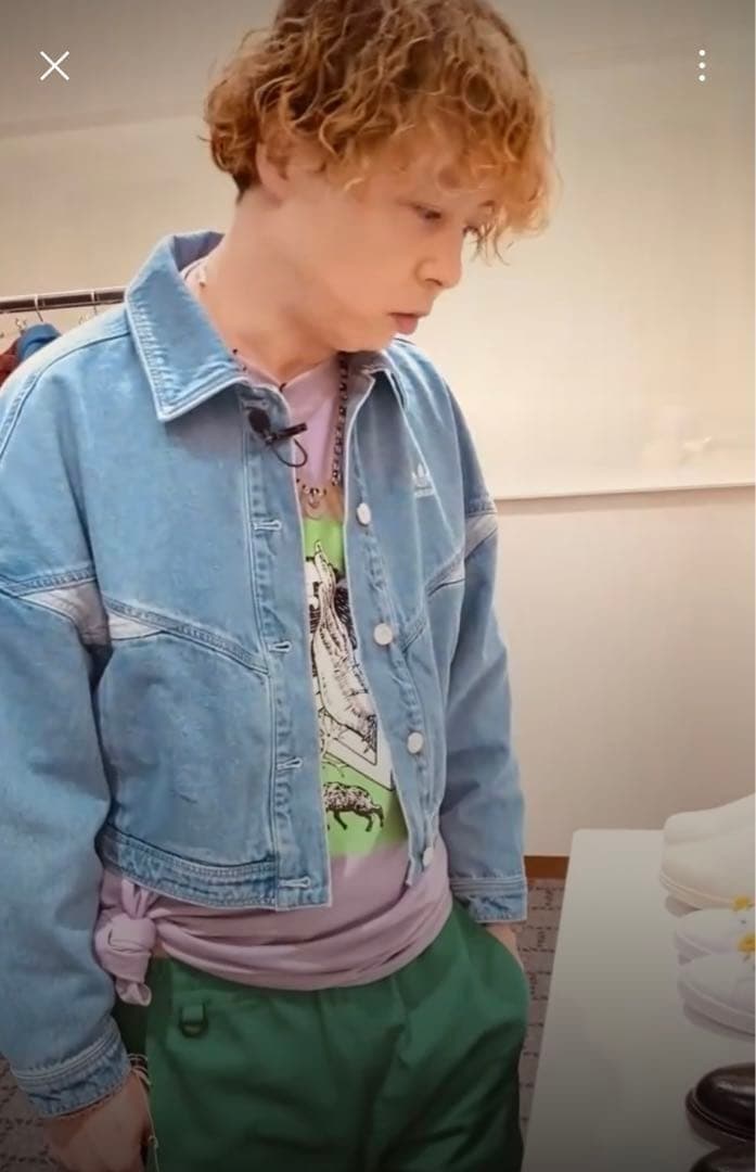 アディダス デニムジャケット Ｌ