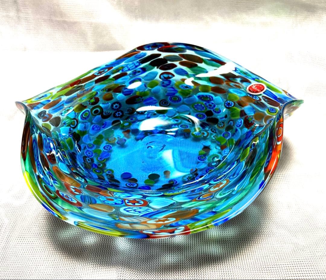 値下げ　イタリア MURANO ムラーノ ベネチアングラス コンポート