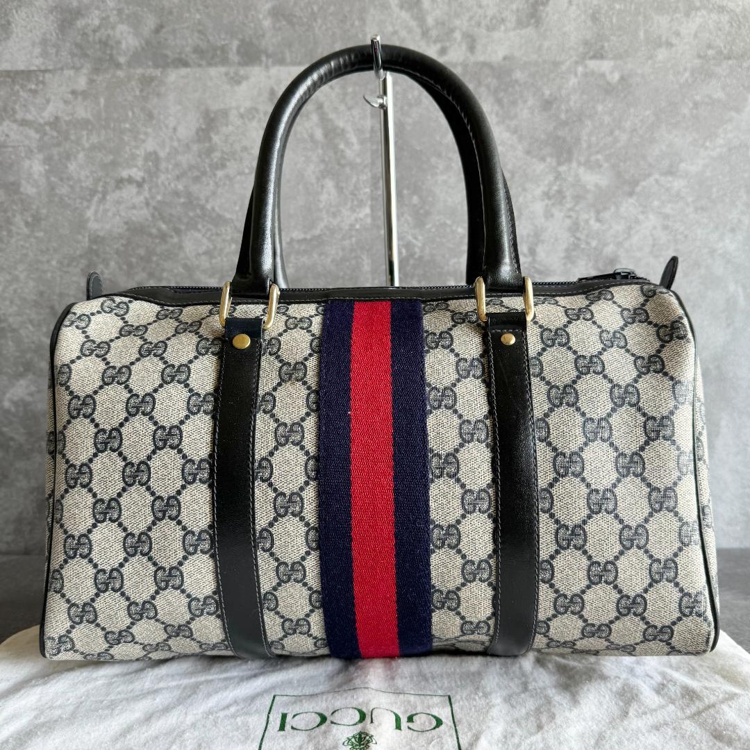 ⭐️GUCCI⭐️グッチ シェリーライン ミニボストン ネイビー