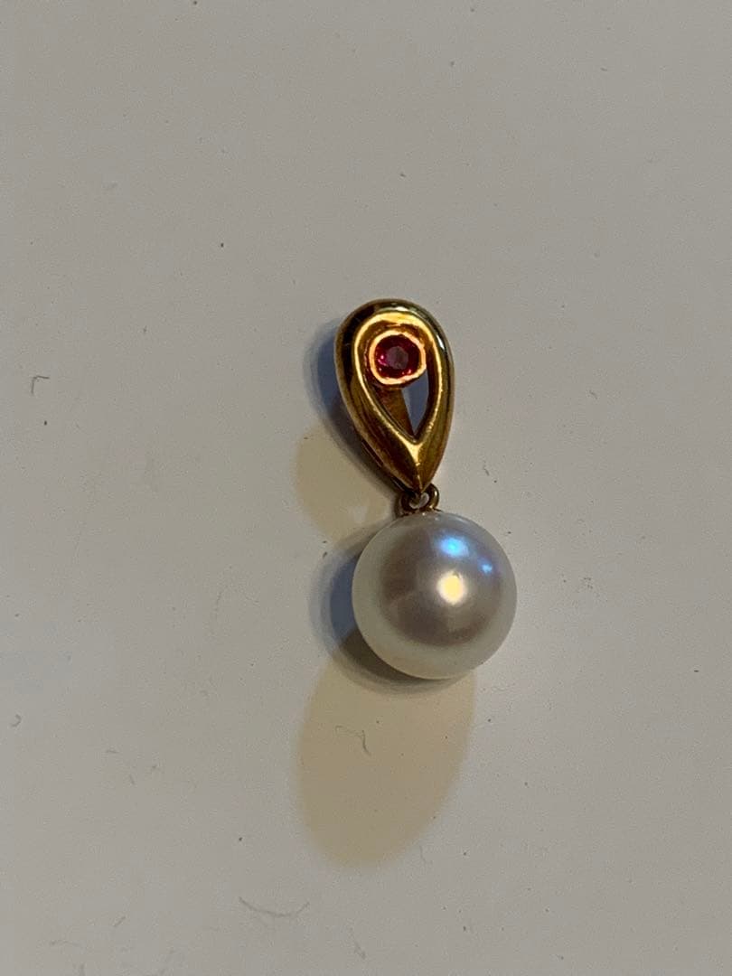 k18真珠ネックレストップ