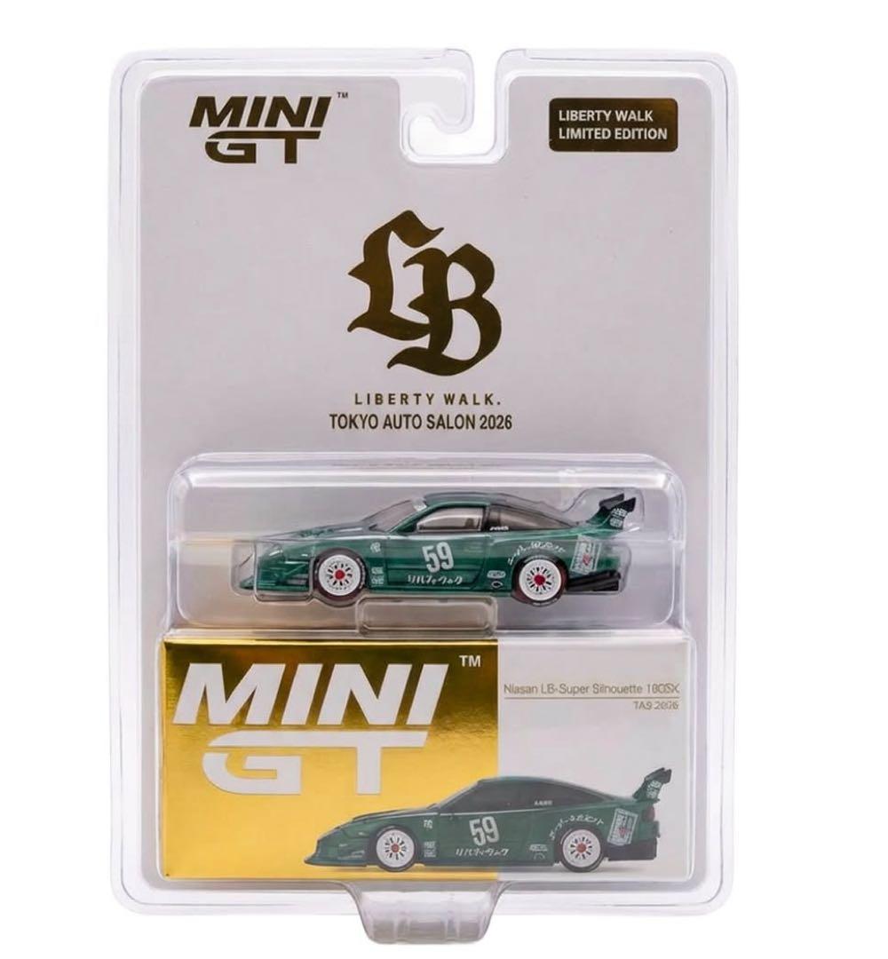 送料込★新品★MINI GT★日産 180SX★LBWK 東京オートサロン★限定