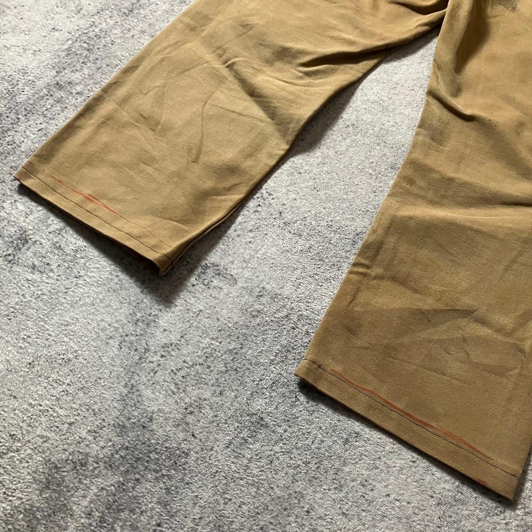 90sCarharttカーハートUSA製ダック地ダブルニーワークパンツベージュ