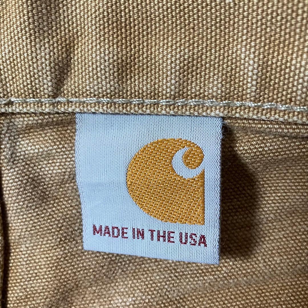 90sCarharttカーハートUSA製ダック地ダブルニーワークパンツベージュ