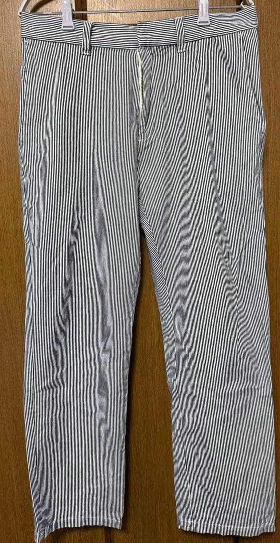 supreme シュプリーム ヒッコリー ストライプ ワークパンツ 32