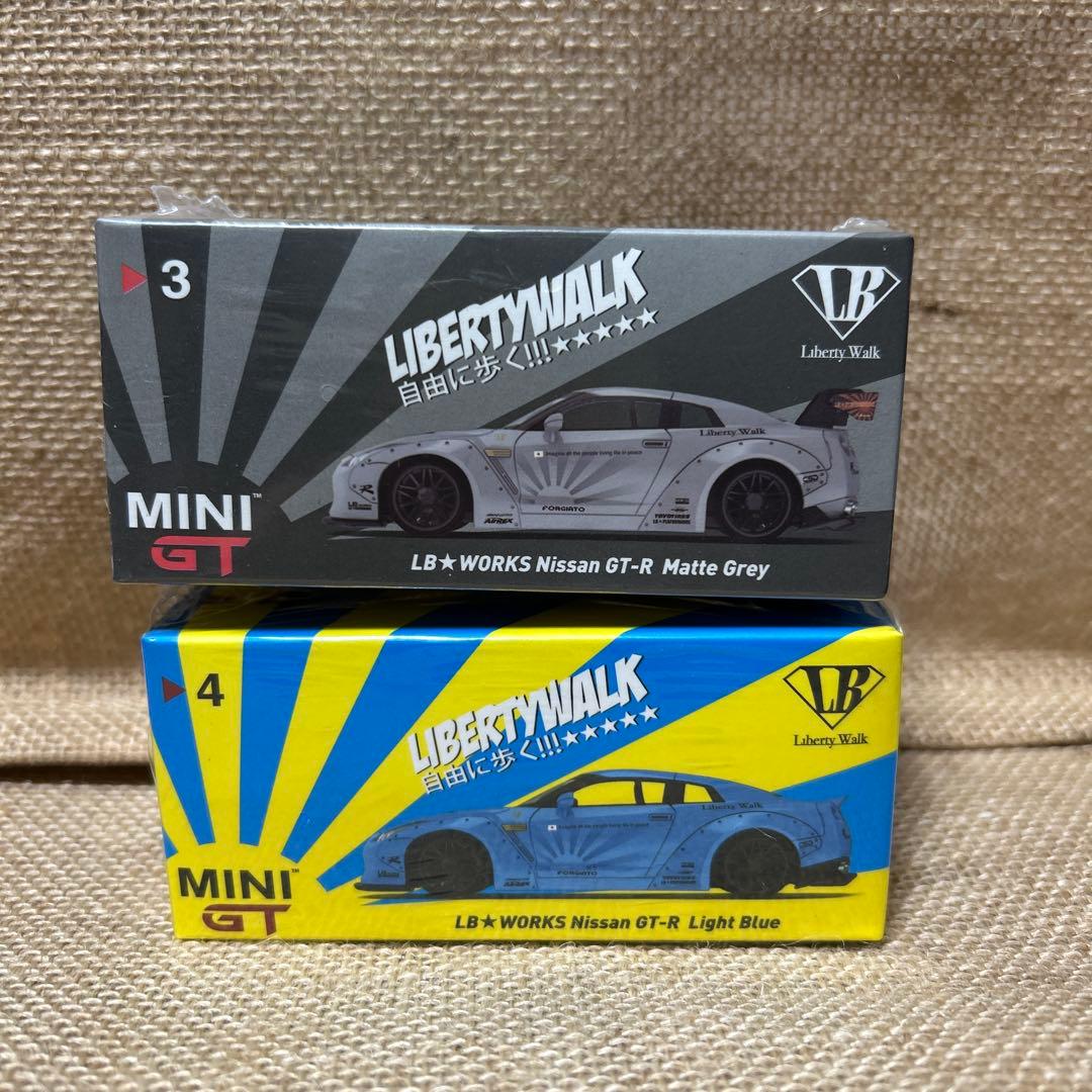 MINI GT LBWK Nissan GT-R 2台セット TSM MODEL