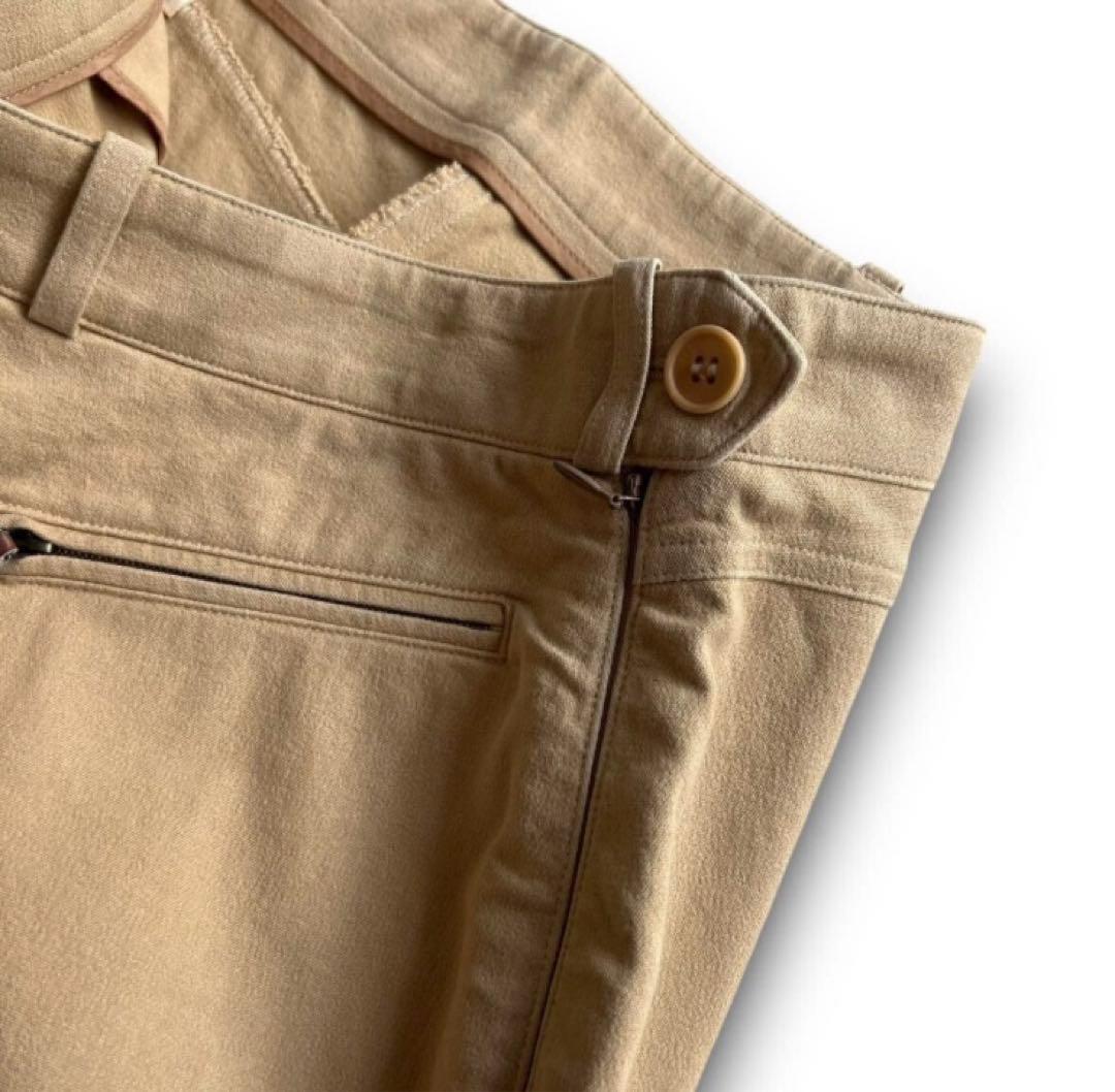 希少 HERMES button gimmick pants 46