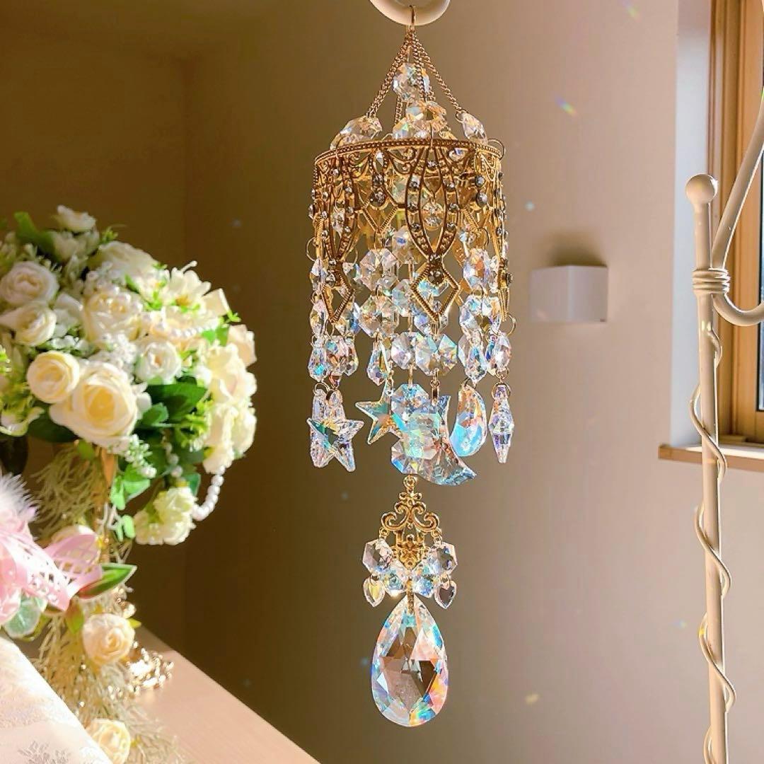 スワロフスキー☆Star & Moon.。.:*☆♡*.+サンキャッチャー♡