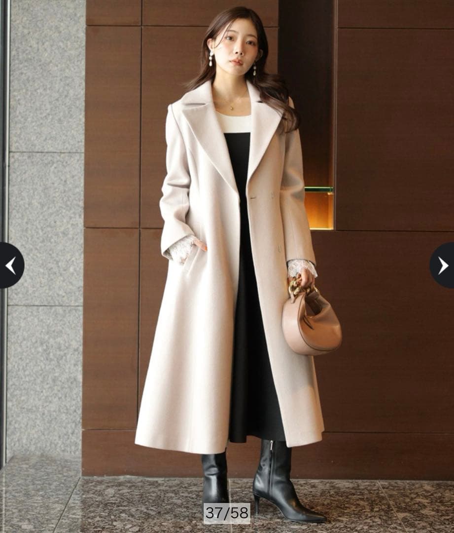 アプワイザーリッシェ　袖レースビスチェ切替ワンピース　特殊黒　M