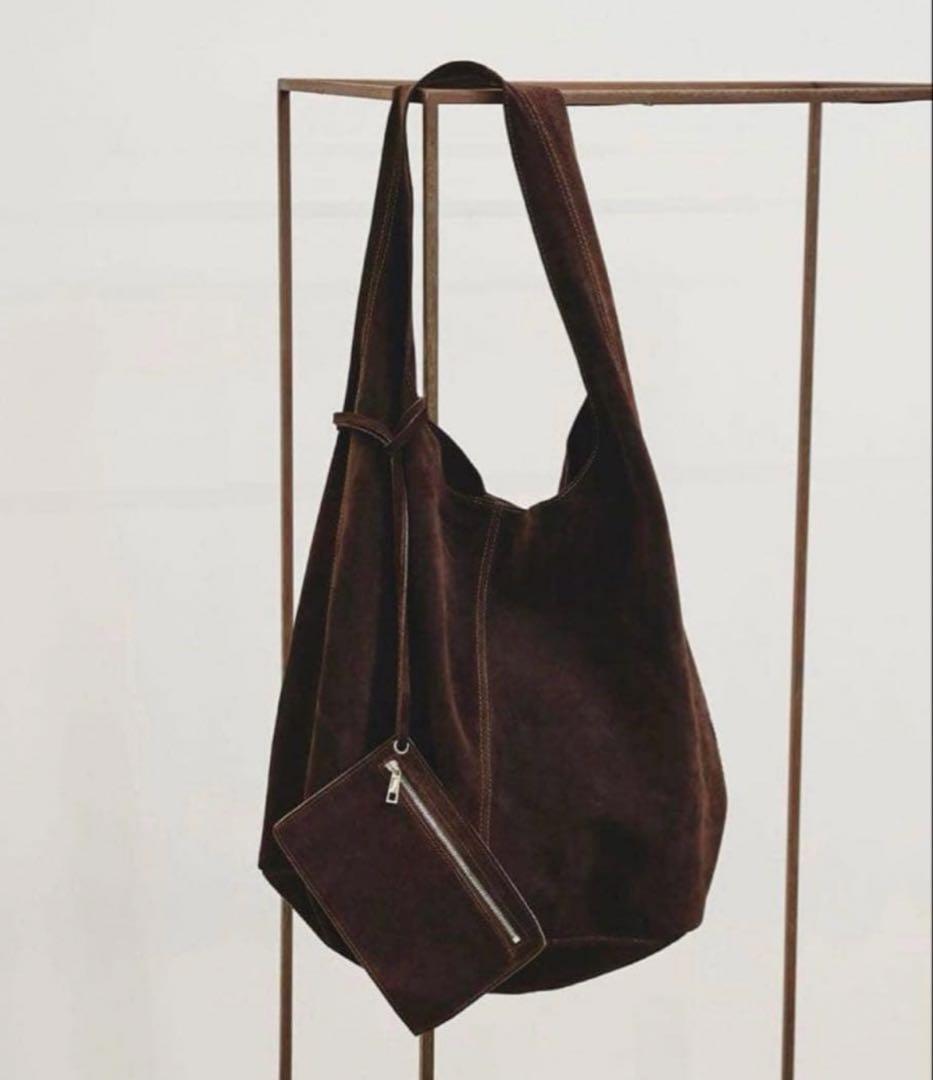 バッグ todayful Suede Leather Totebag
