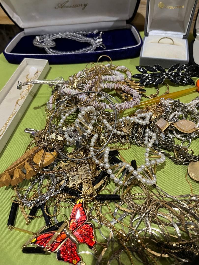 ミ*ン様 アクセサリーまとめ売り　遺品整理品　パール　ネックレスリング等　sil