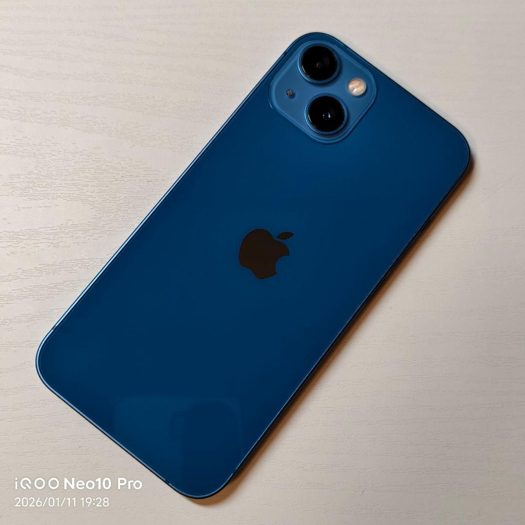 超美品 iPhone 13 128GB ブルー 本体 SIMフリー