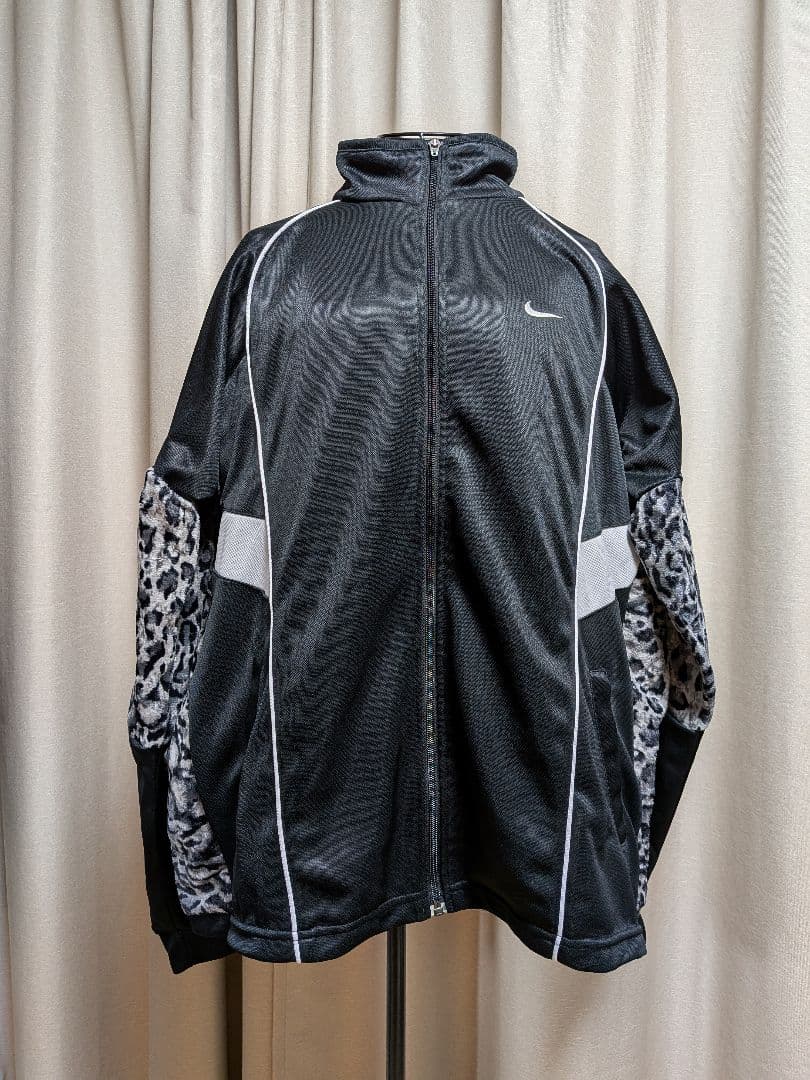 GIDEAL. ジディール レオパード リメイク トラックジャケット NIKE