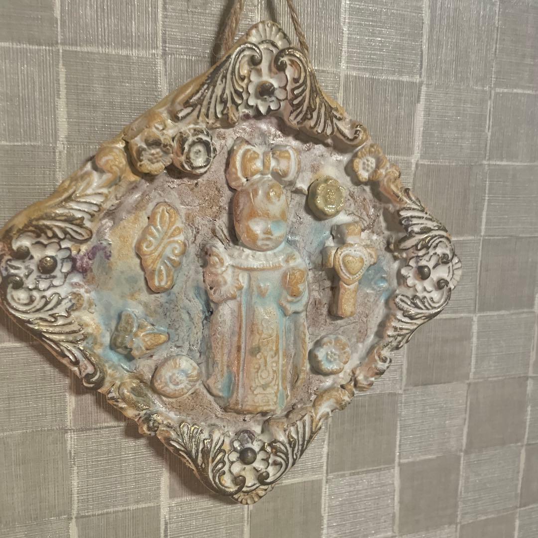 鷹塀三奈　陶板　壁掛け　イエス　幼子