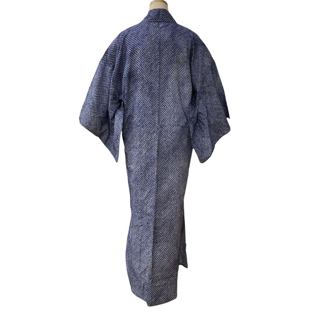 ◎mk-1309　男性用　有松鳴海　絞り浴衣　有松絞り　浴衣　7-11