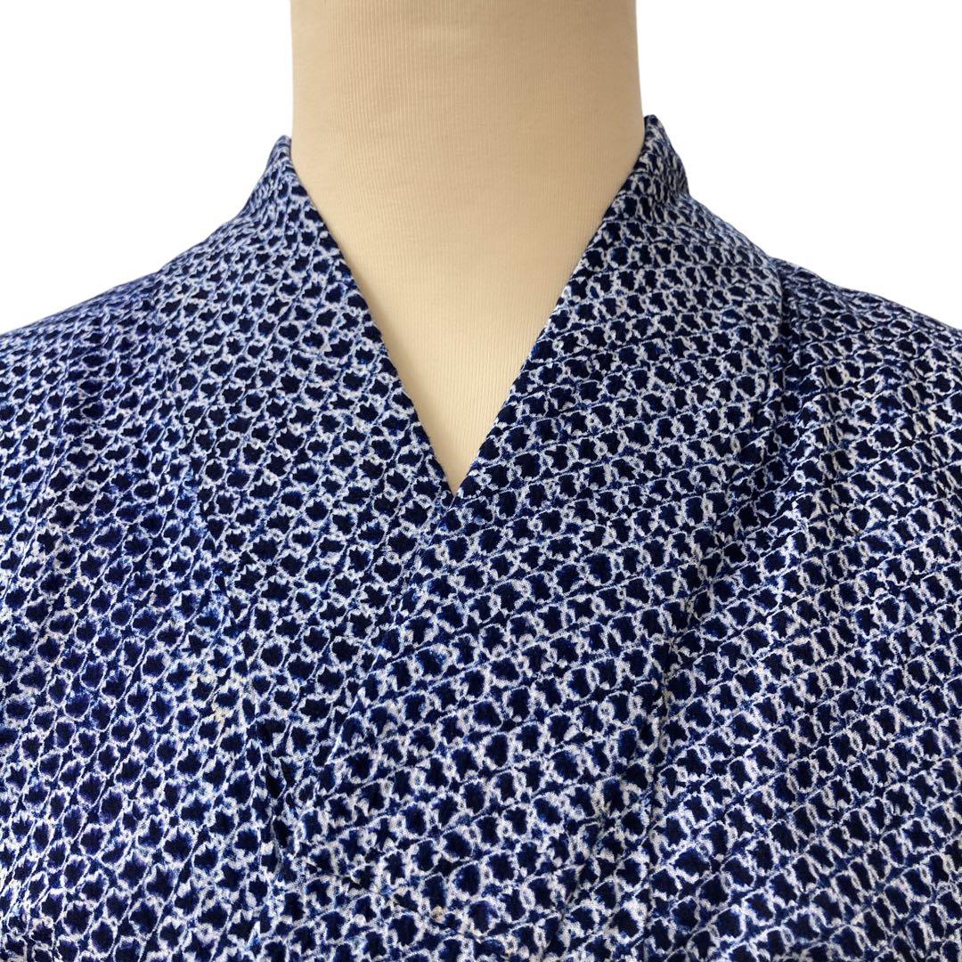 ◎mk-1309　男性用　有松鳴海　絞り浴衣　有松絞り　浴衣　7-11