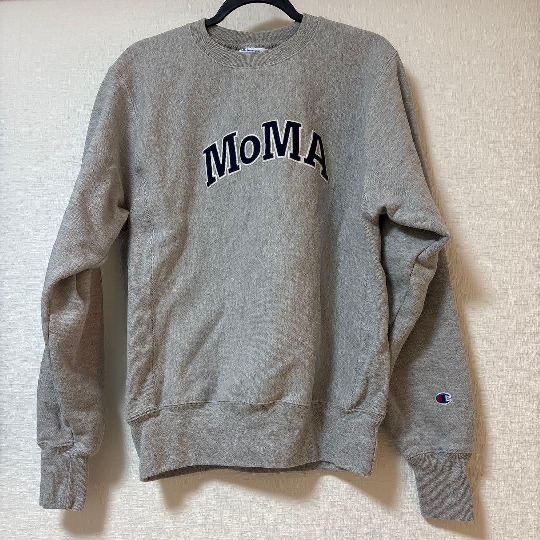 Champion クルーネックスウェットMoMA グレー S
