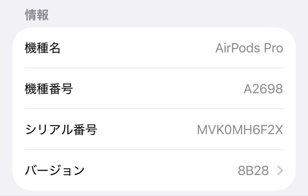 イヤホン MQD83J/A Air Pods Pro (2nd generation)