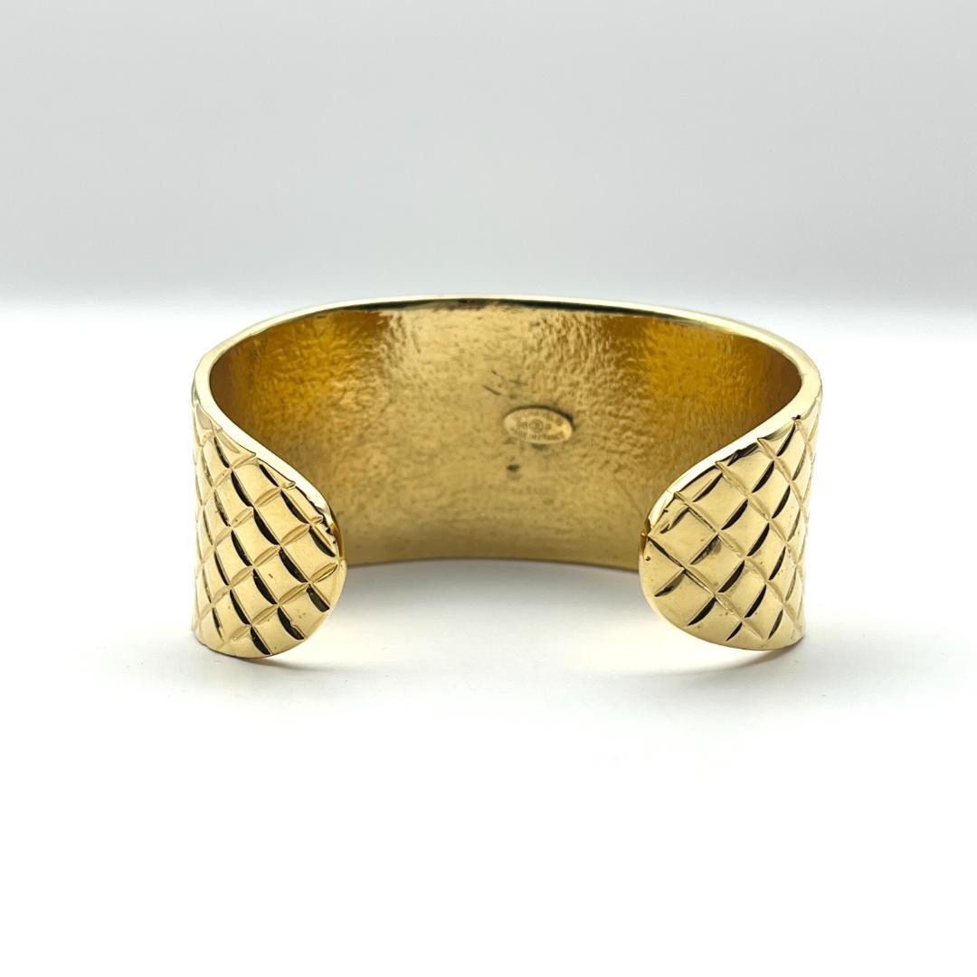 シャネル 98P ココマーク マトラッセ バングル GP ゴールド 箱・タグ付き