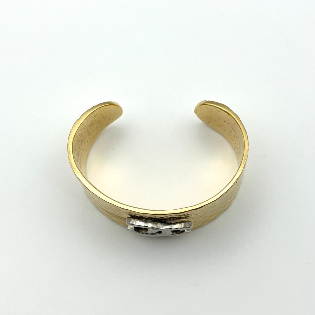 シャネル 98P ココマーク マトラッセ バングル GP ゴールド 箱・タグ付き