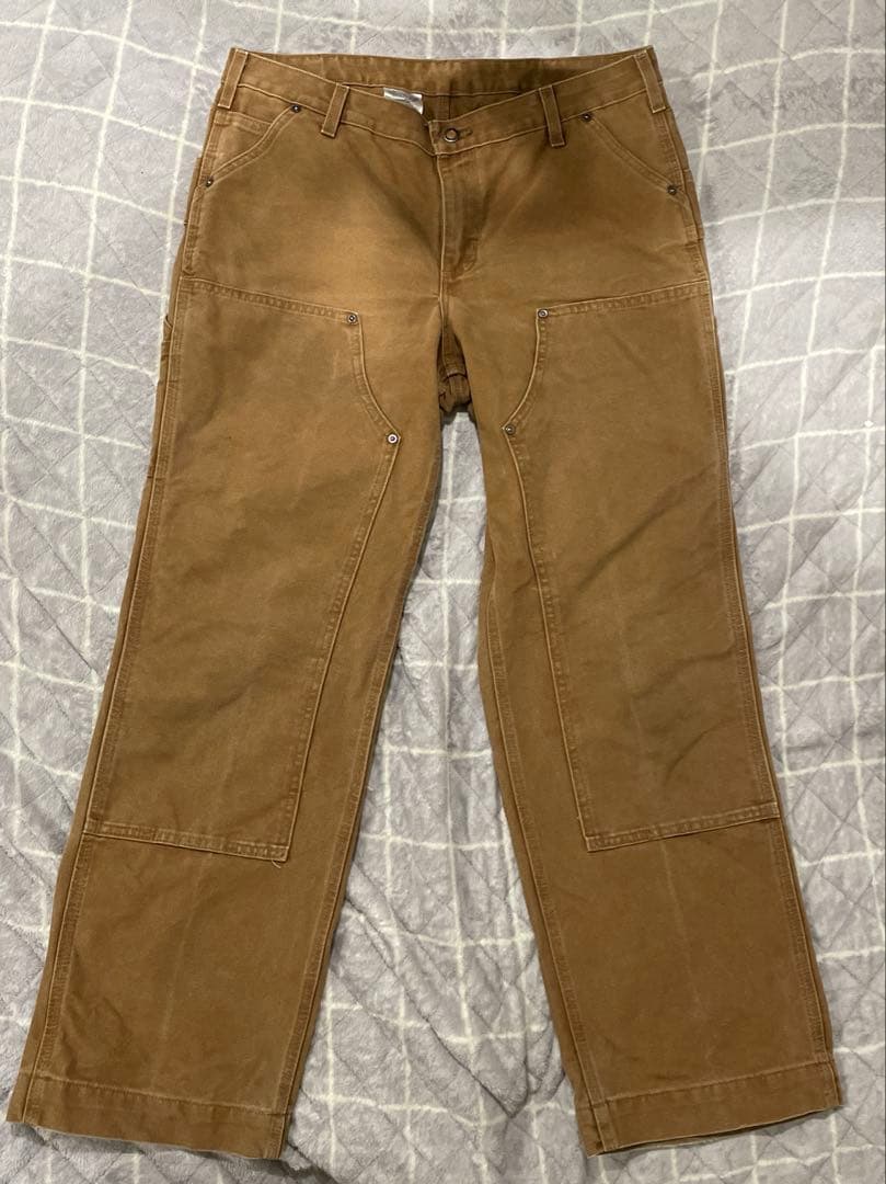 Carhartt ダブルニー ワーク ブラウン W34L32相当 ペインター