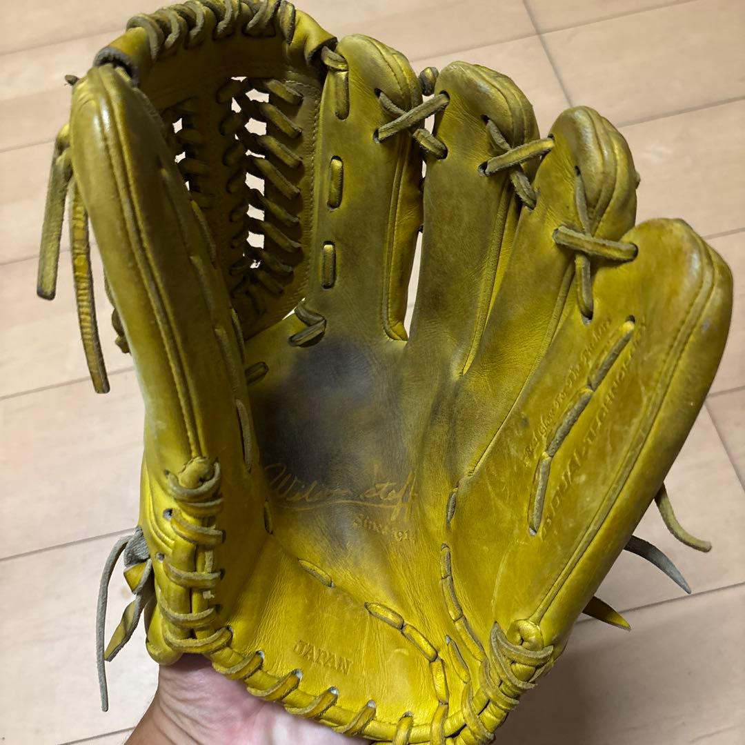 Wilson 硬式グローブ イエロー