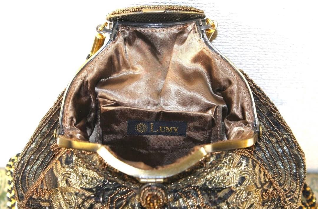 LUMYはしもと ビーズバッグパーティーバッグ ショルダー 皇室御用達 美品