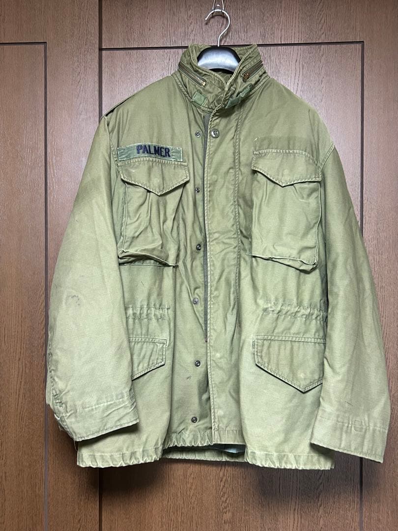 【珍品】アメリカ軍 M65フィールドジャケット 移行期 グレーライナー M-R