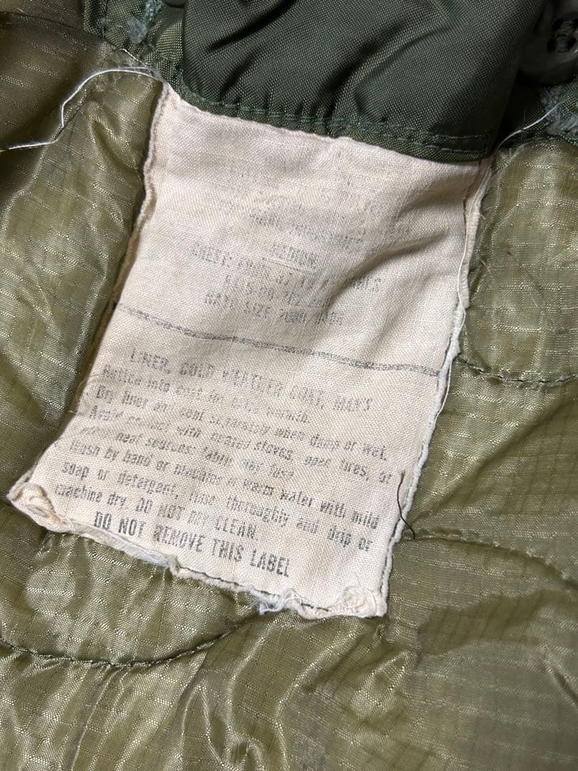 【珍品】アメリカ軍 M65フィールドジャケット 移行期 グレーライナー M-R