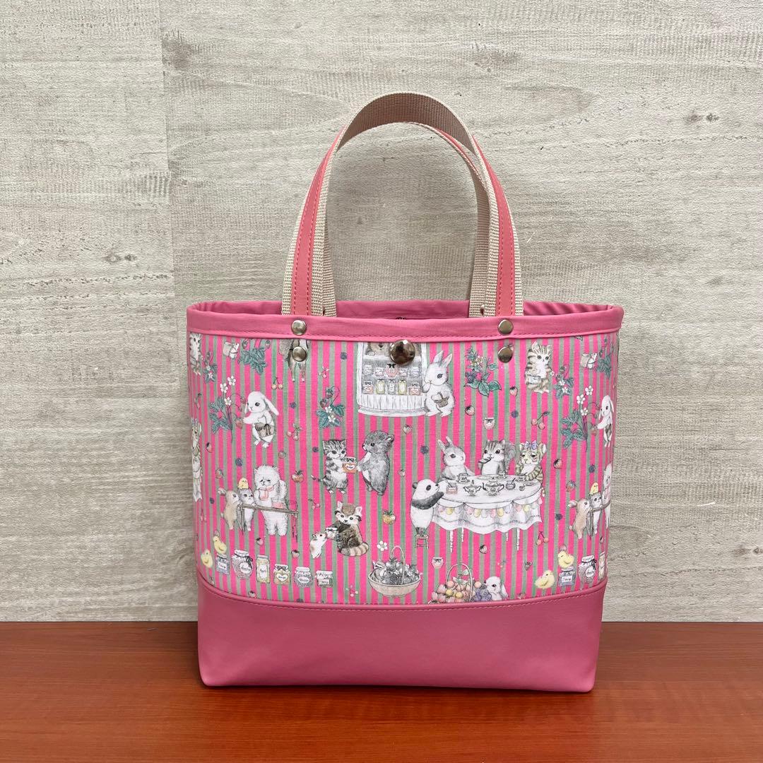 yukiemonハンドメイド　45㎝ファスナービッグトートバック　①