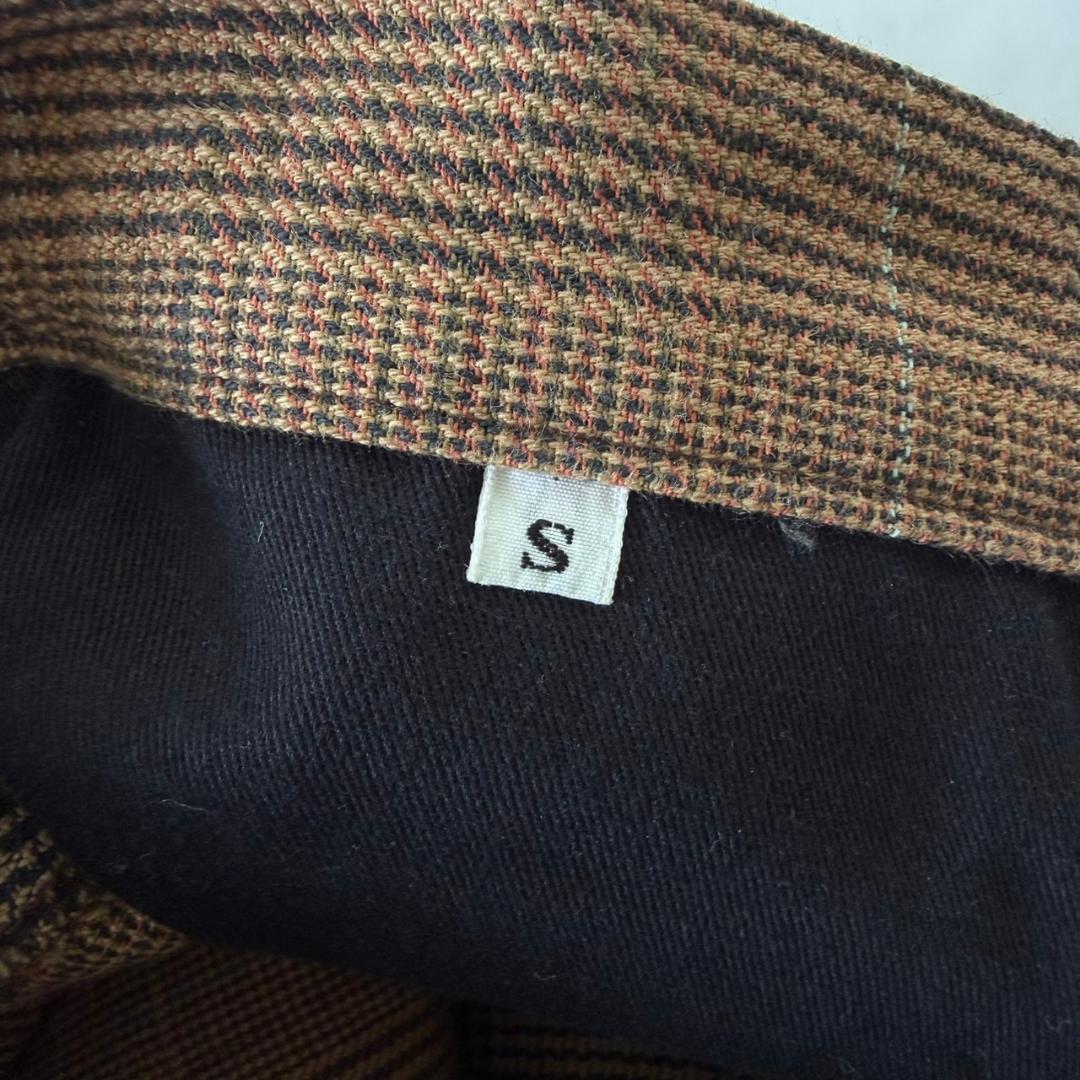 Christopher Nemeth 立体裁断　チェックパンツ ブラウン S