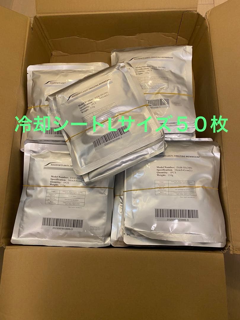 脂肪冷却保護シートLサイズ５０枚