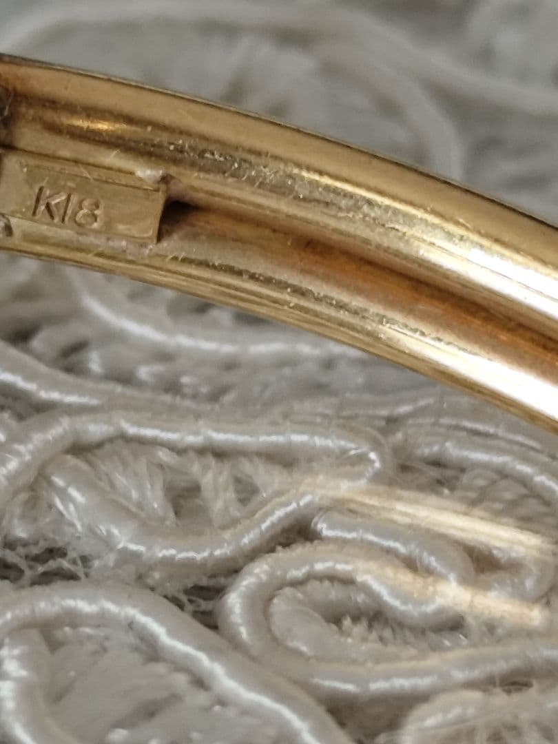 18金ダイヤモンドバングル