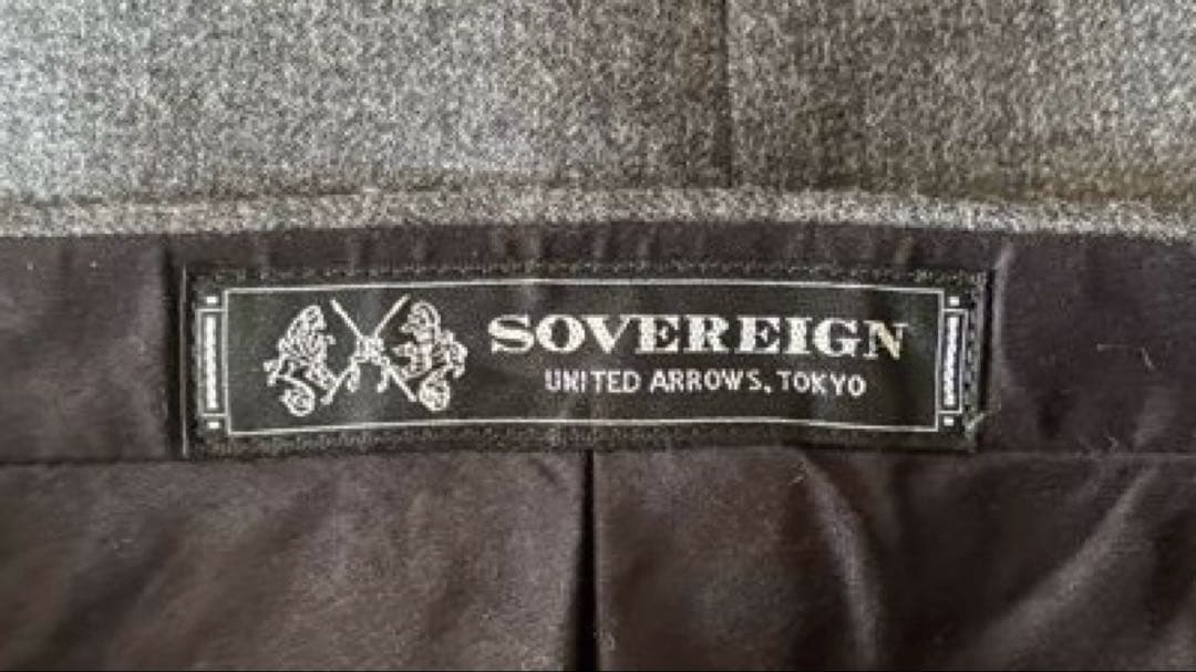 ユナイテッドアローズ ソブリン 秋冬用スーツ 48 グレー