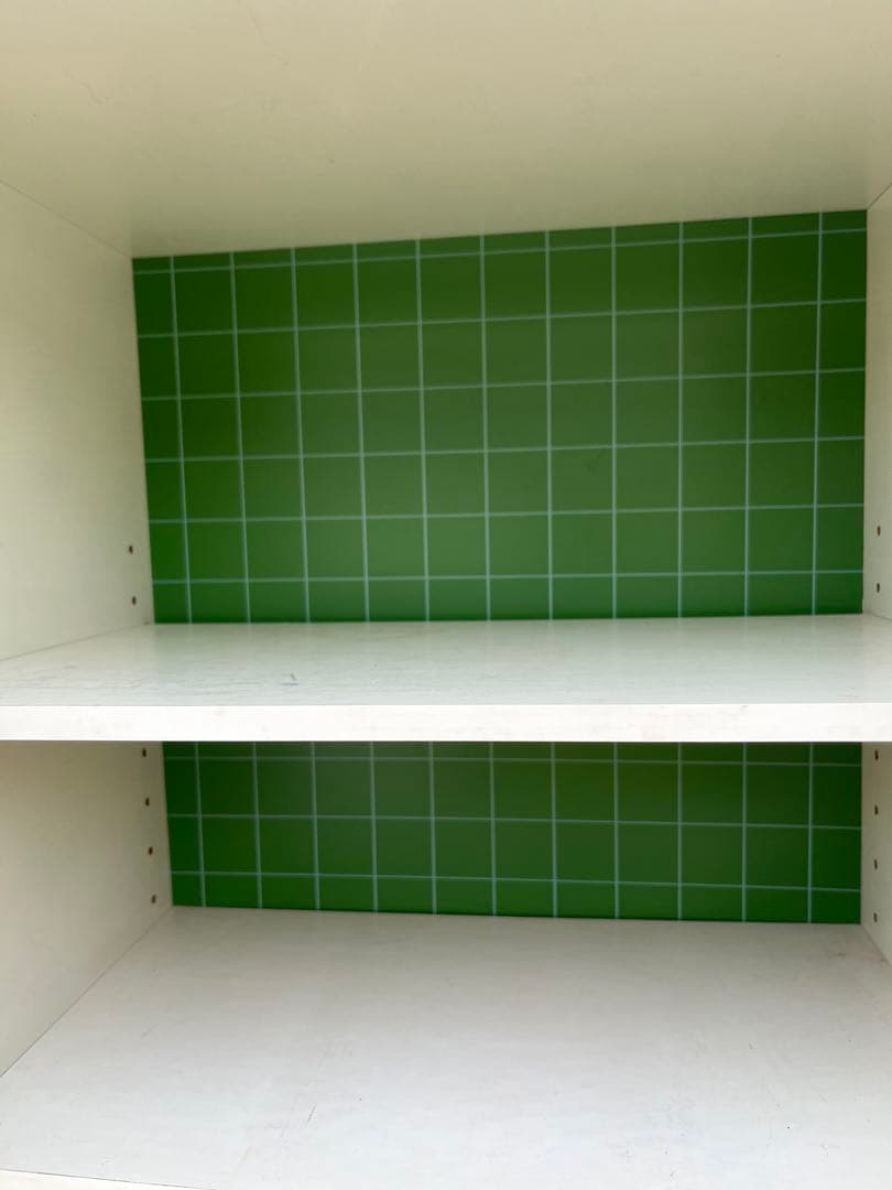 おがちよ＊食器棚 飾り棚 縦型 昭和レトロ レトロポップ 当時物インテリア