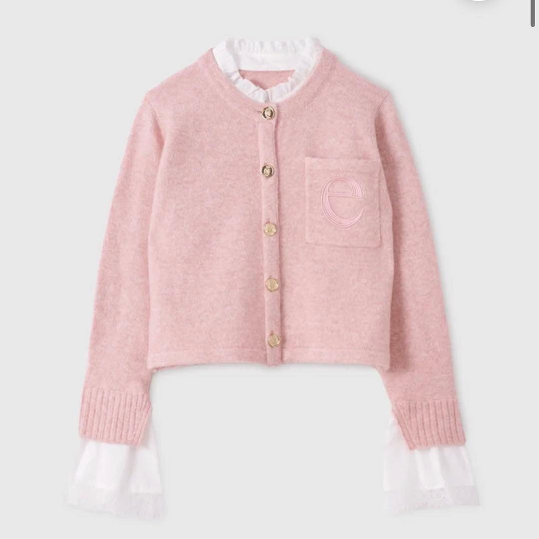 EIMY ISTOIRE モヘア カーディガン ピンク