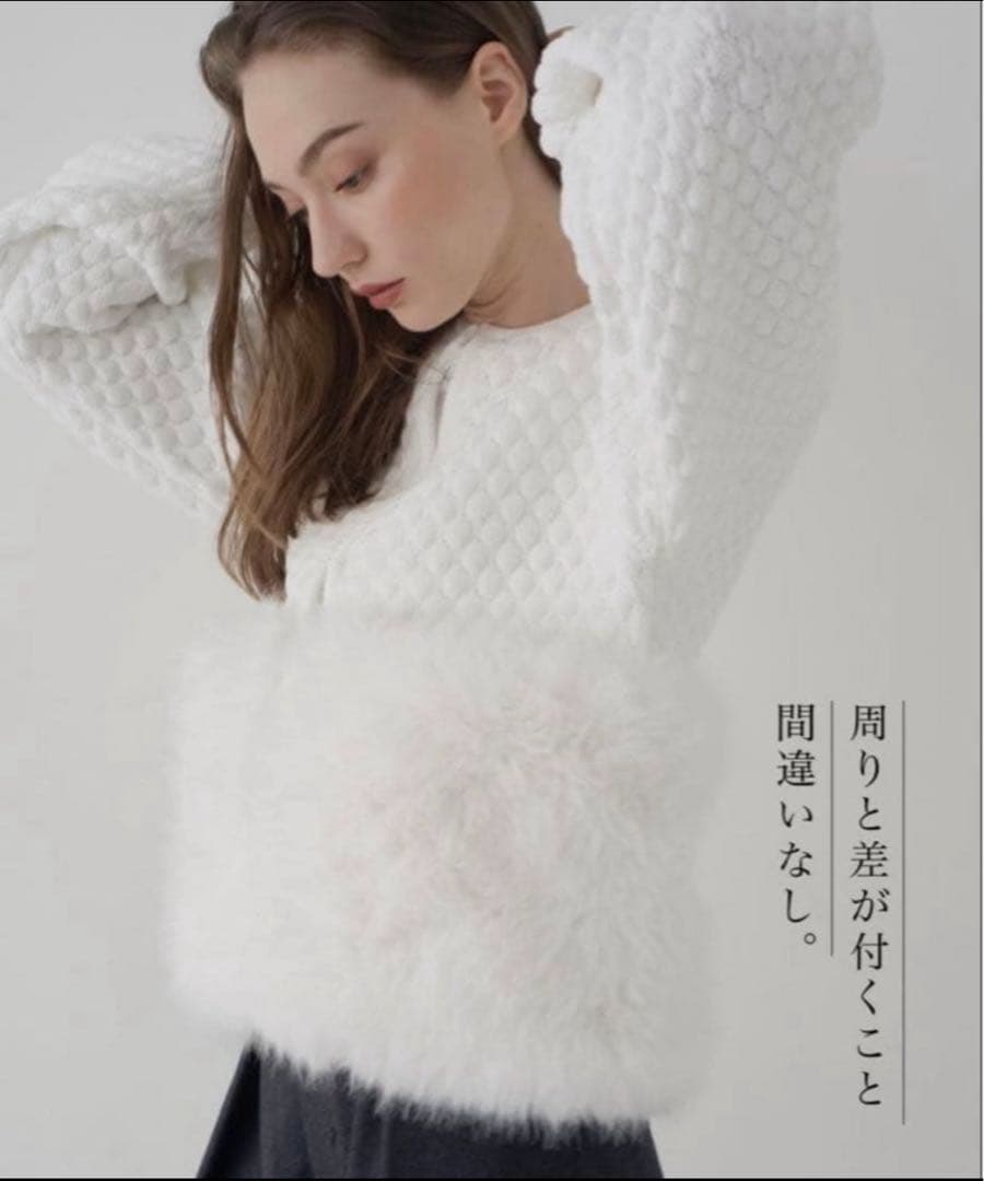 AA maison de Dolce. メゾンドドルチェ ファーリーニット