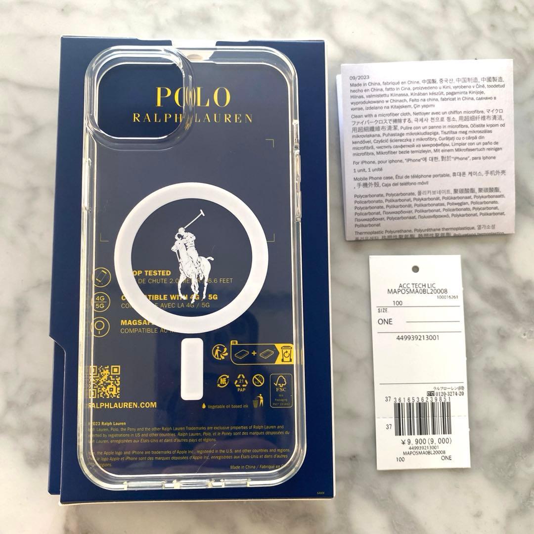 レア！完売！新品　ラルフローレン　iPhone15 Plus ケース