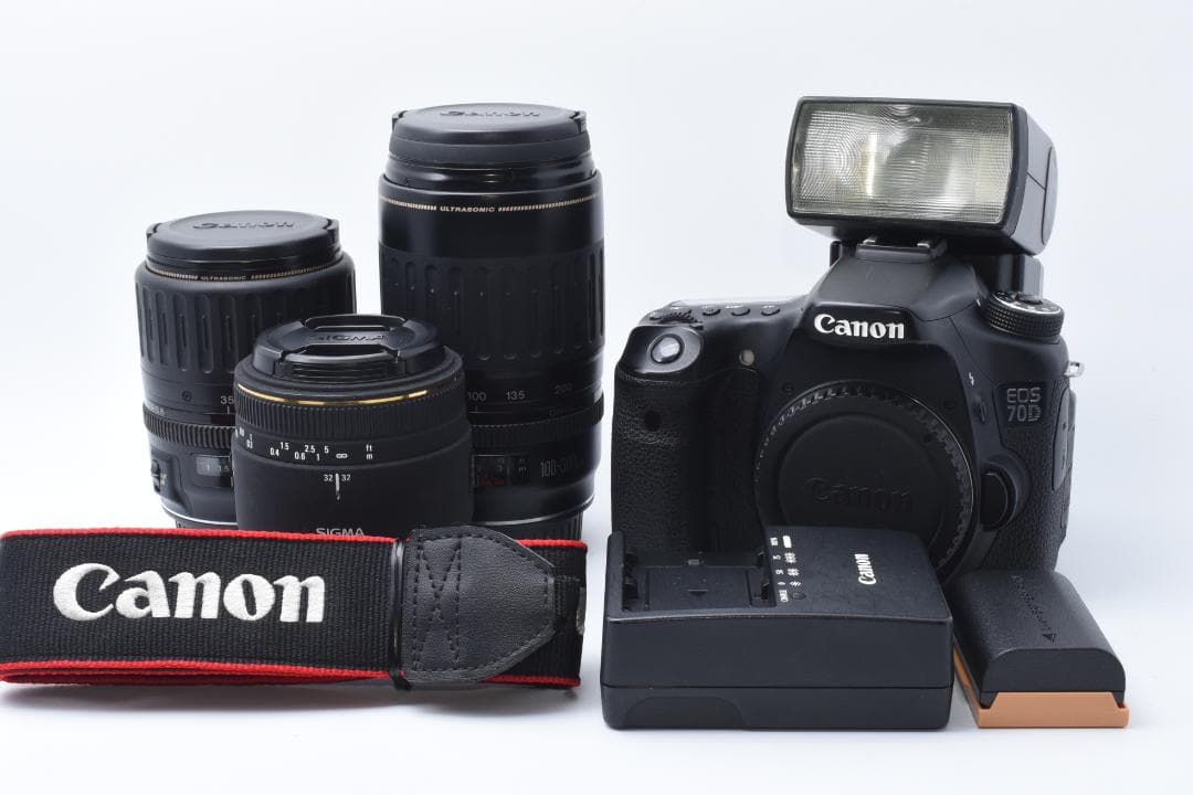 ★美品★ Canon EOS 70D トリプルレンズセット