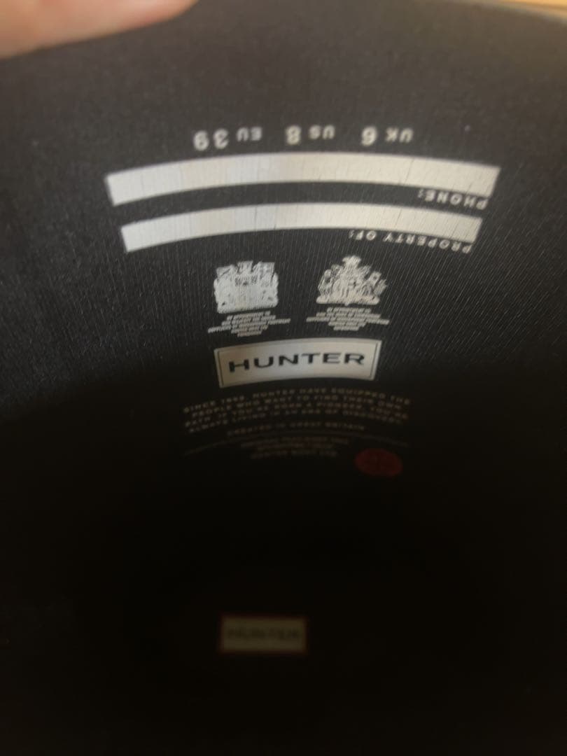 ⭐︎美品⭐︎【Hunter】　レインブーツ黒