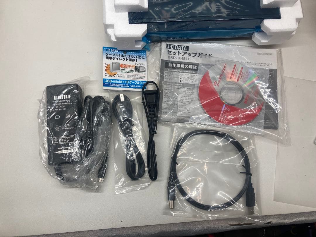 I-O DATA BRD-UH8LE USB接続外付けBDドライブ 未使用品