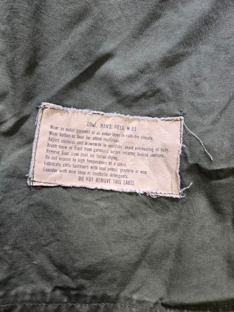 米軍 M-65 フィールドジャケット 2nd オリーブグリーン