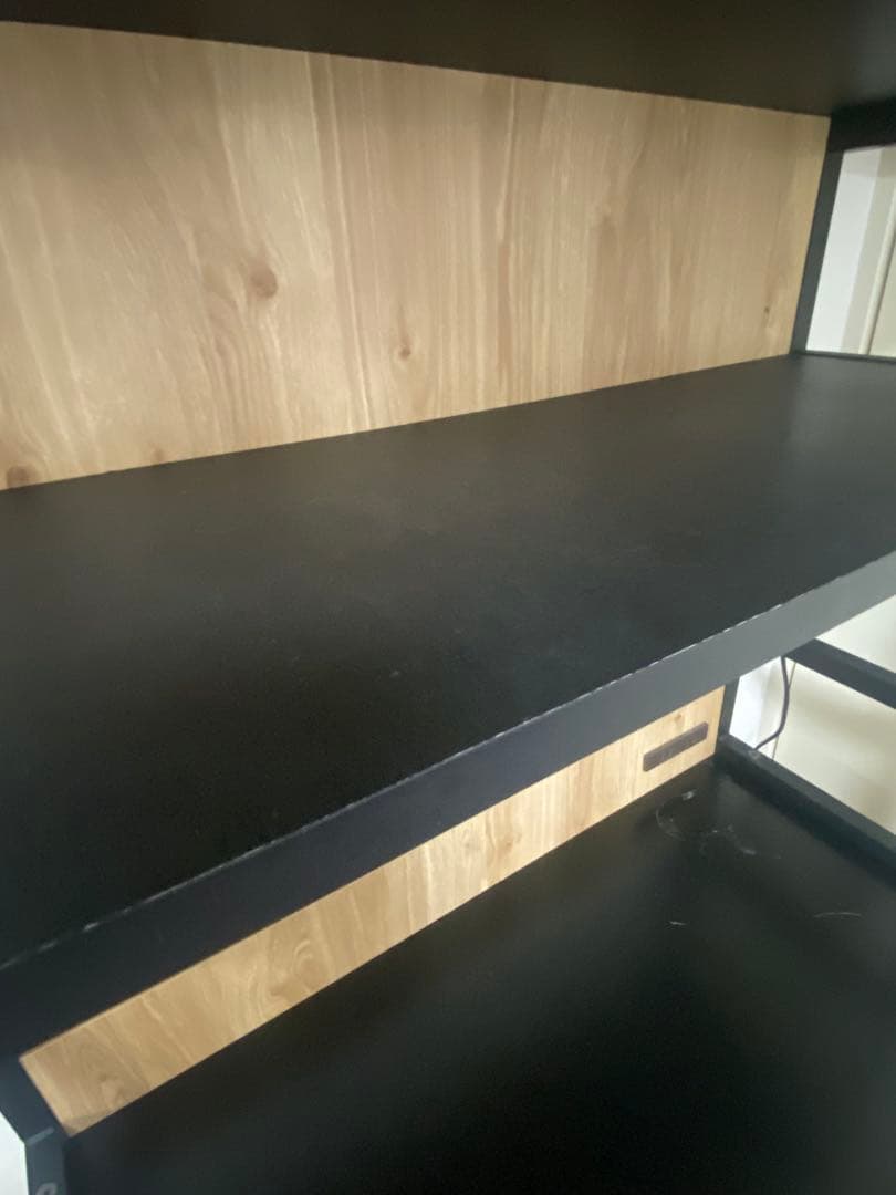 ナチュラルウッド アイアン　レンジボード　食器棚　おしゃれ