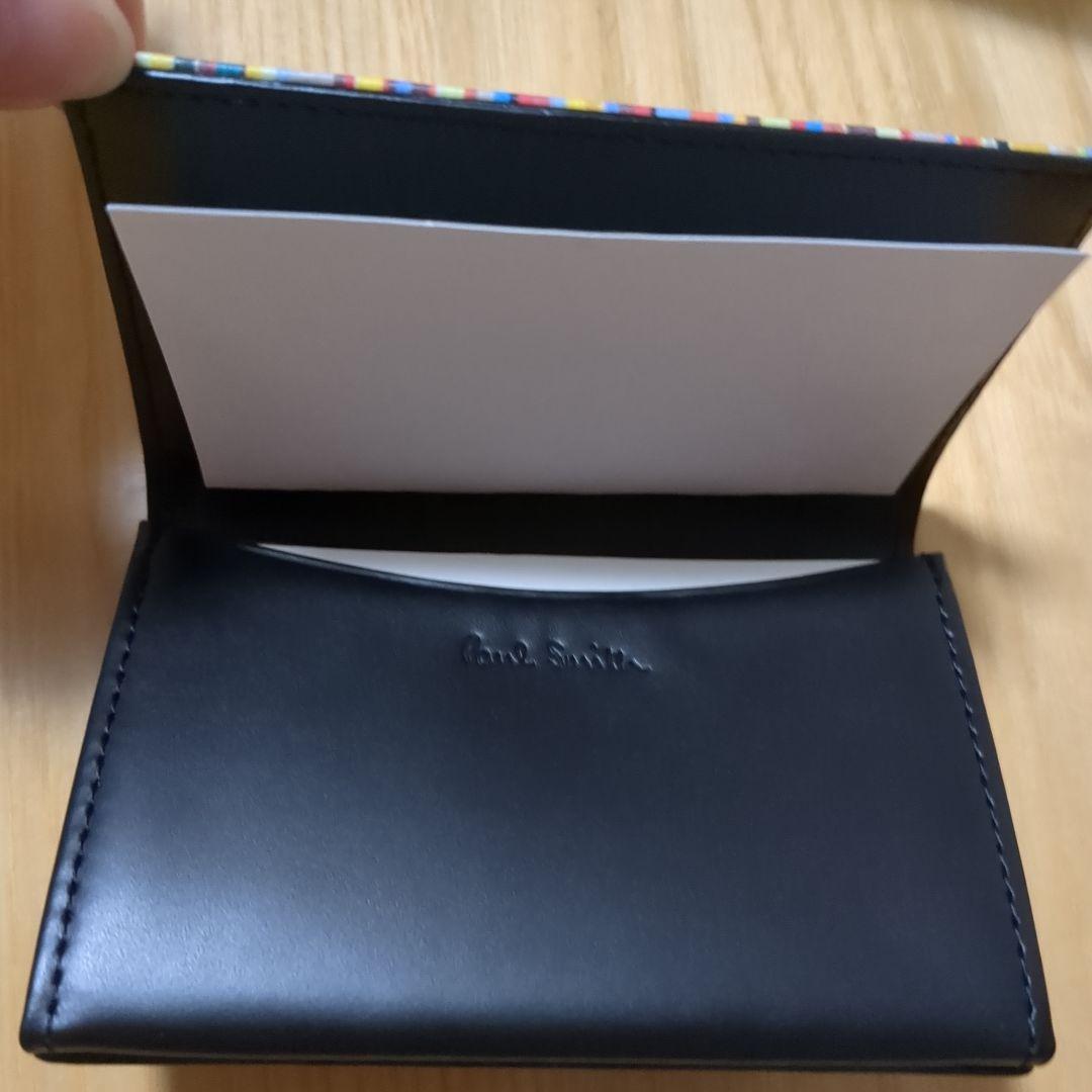 【新品未使用】Paul Smith 名刺入れ 黒 牛革