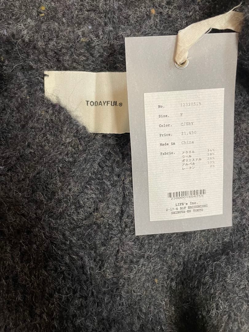 新品 TODAYFUL Mottle Yarn Knit Vest