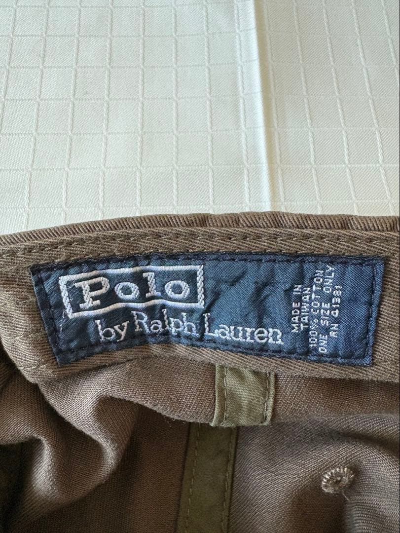 90s POLO Ralph Lauren Pロゴ サガラ刺繍 ブラウン